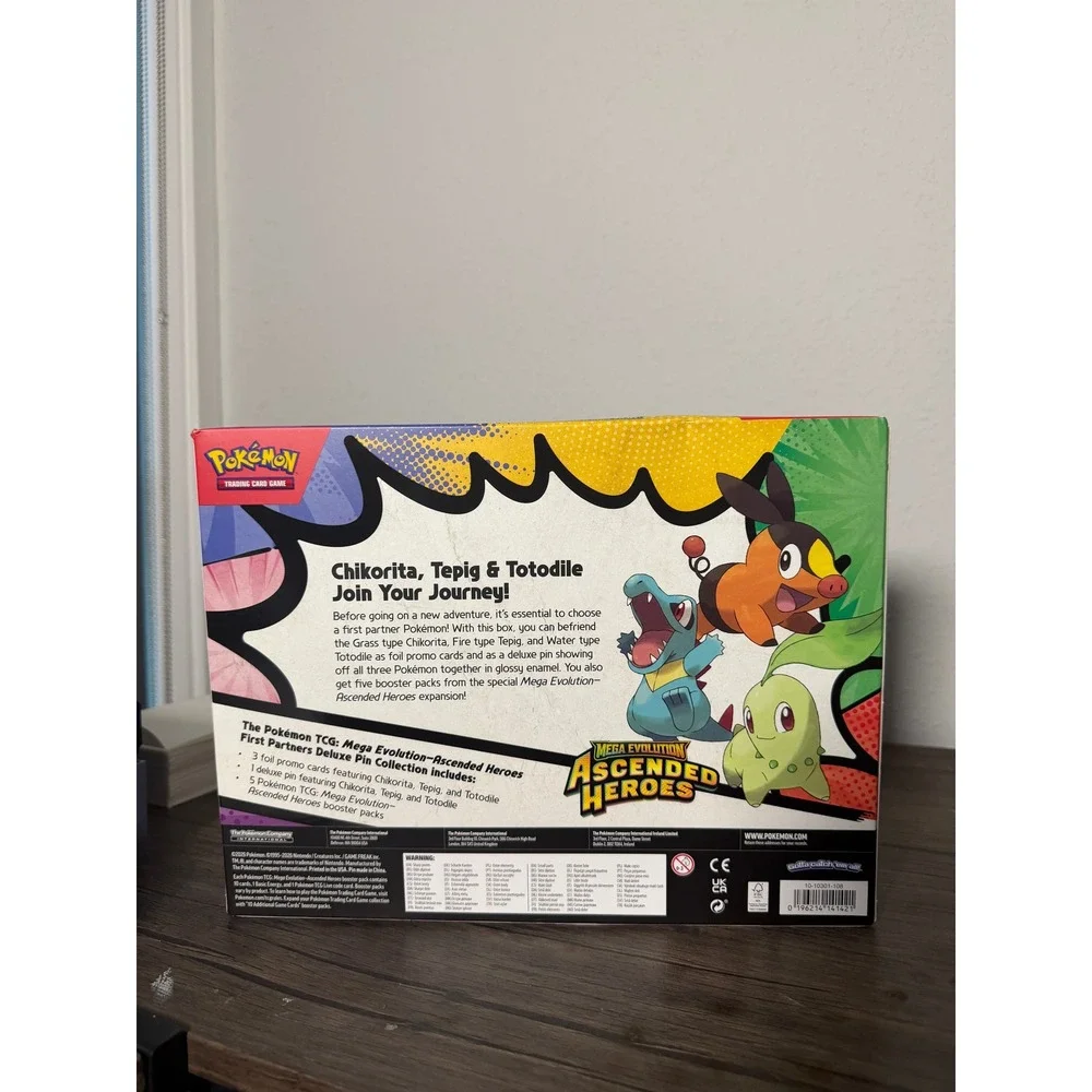 Pokemon Mega Evolution Ascended Heroes First Partners Deluxe Pin Collection Box